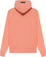 coral pink essentials hoodie