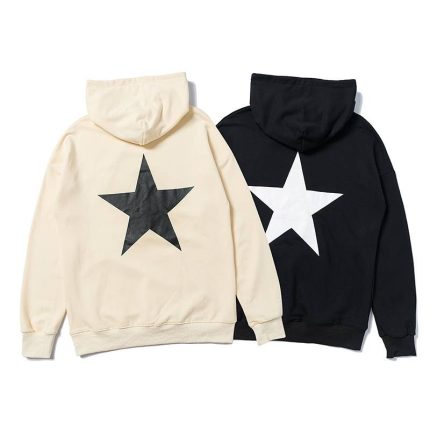 essential black hoodie