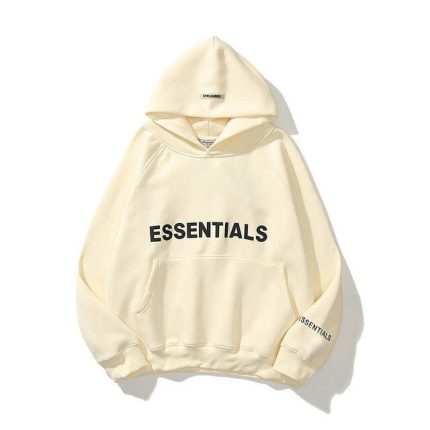 essentials hoodie beige
