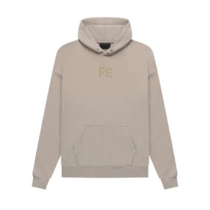 grey fear of god essentials hoodie